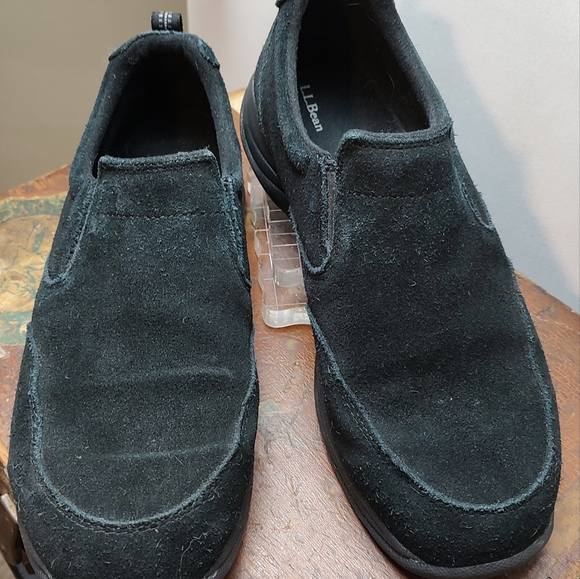 L.L. Bean black suede slip on Men's Shoes Size 10.5 - Picture 8 of 16